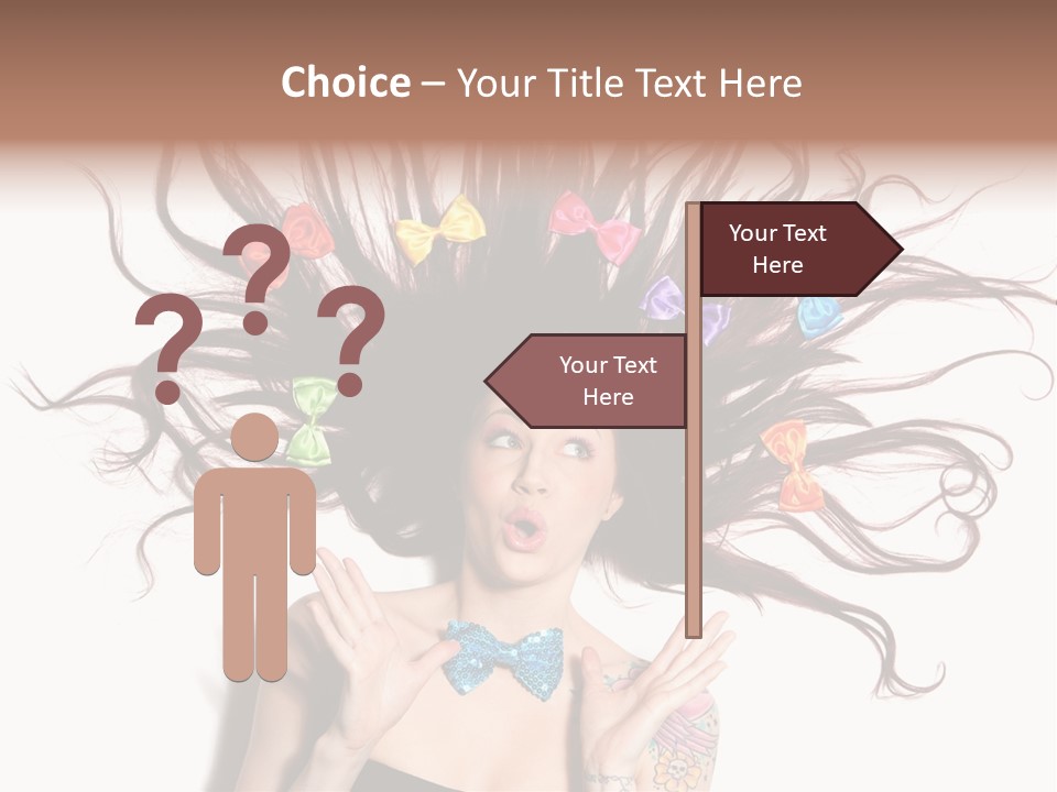 Makeup Posing Headshot PowerPoint Template