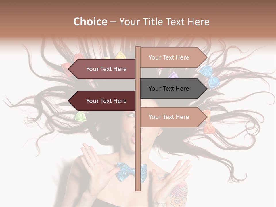 Makeup Posing Headshot PowerPoint Template