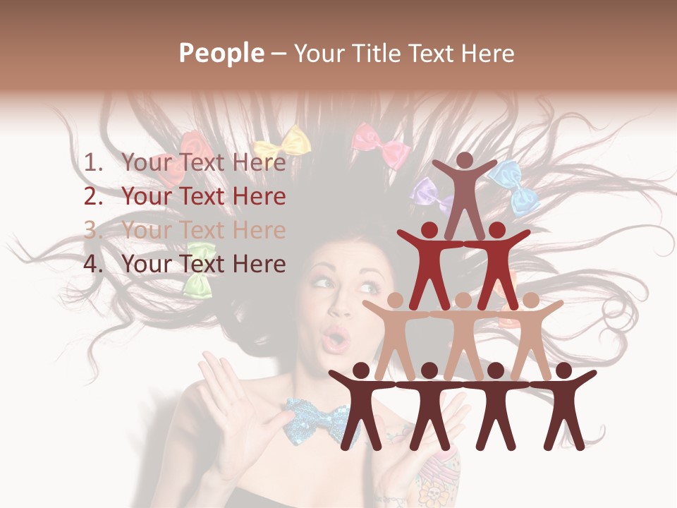 Makeup Posing Headshot PowerPoint Template