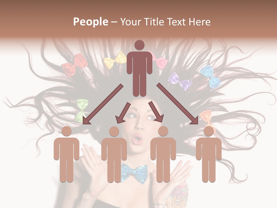 Makeup Posing Headshot PowerPoint Template