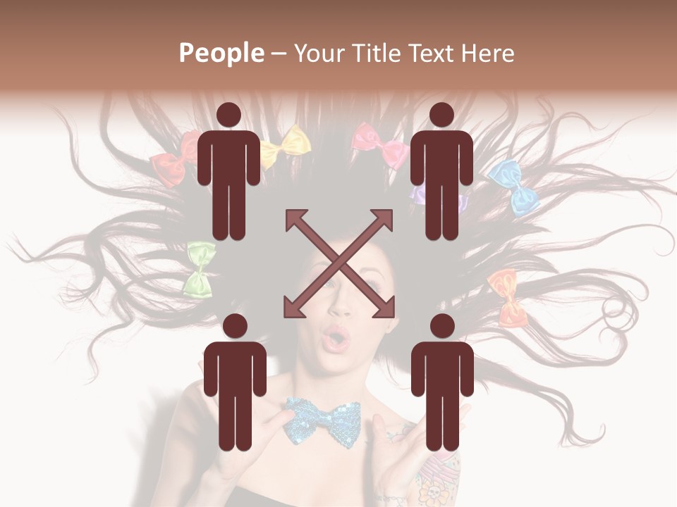 Makeup Posing Headshot PowerPoint Template