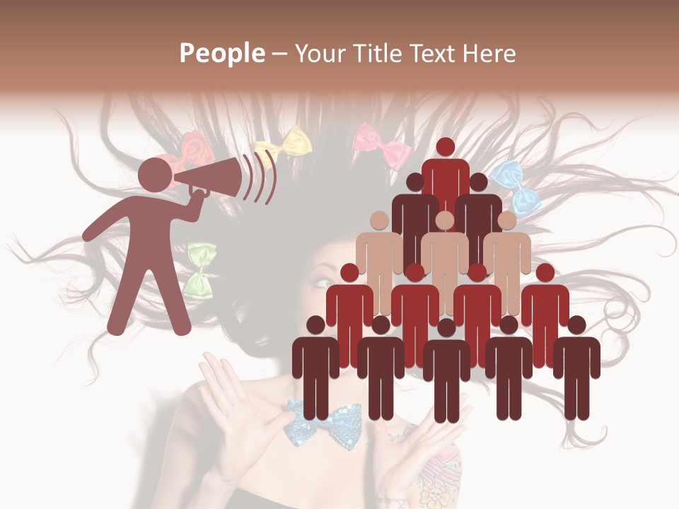 Makeup Posing Headshot PowerPoint Template