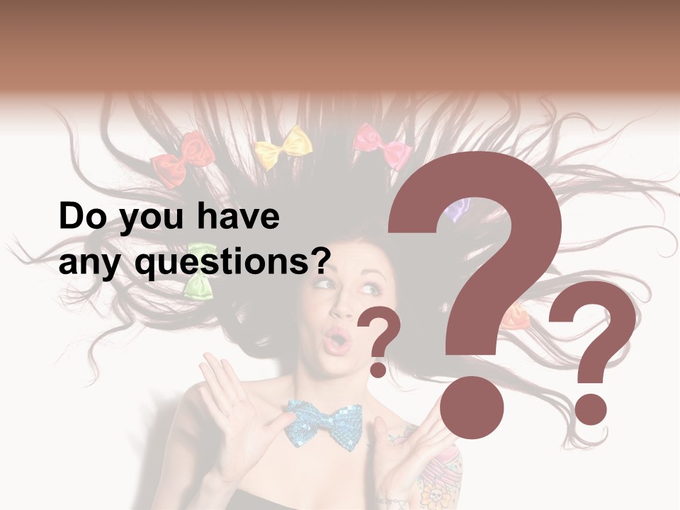 Makeup Posing Headshot PowerPoint Template