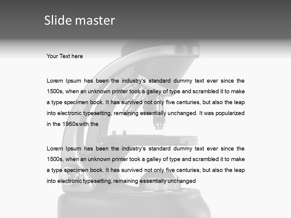 Optical Instrument Cell PowerPoint Template