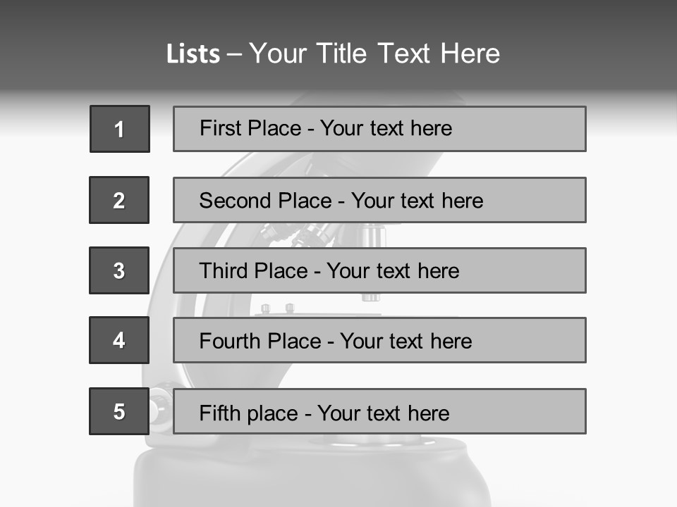 Optical Instrument Cell PowerPoint Template
