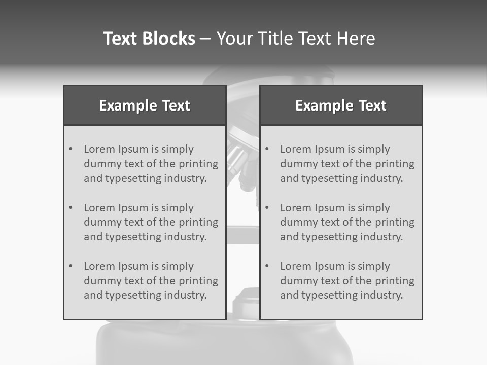 Optical Instrument Cell PowerPoint Template