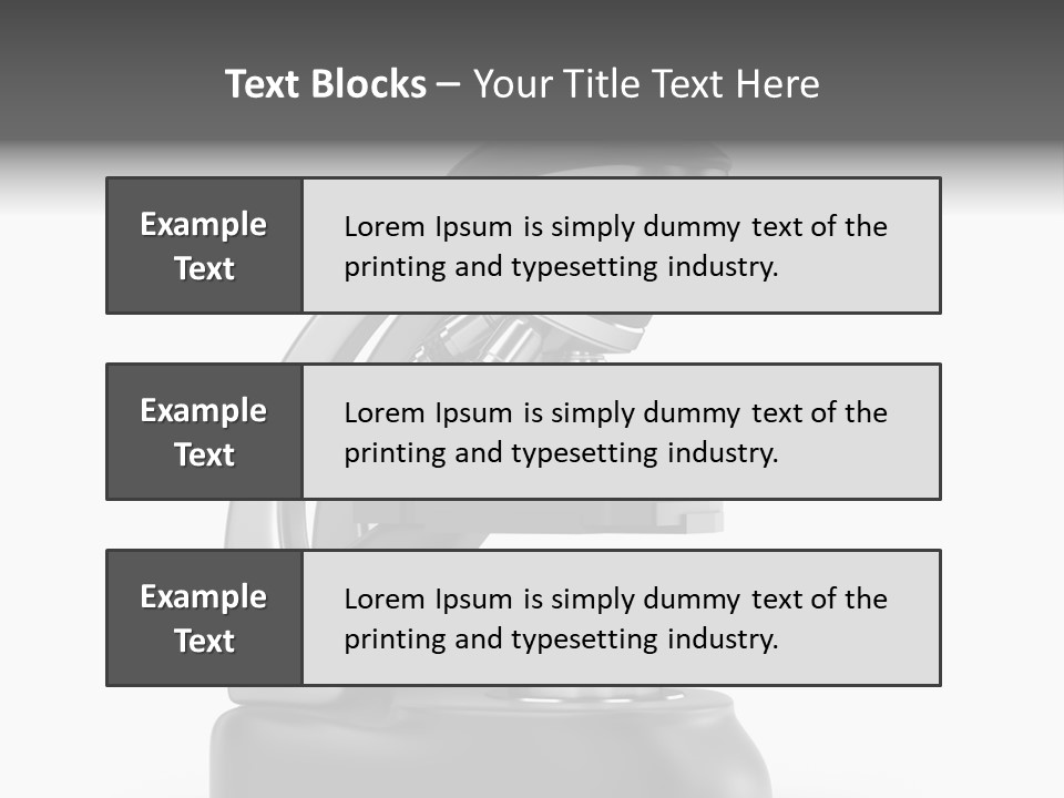 Optical Instrument Cell PowerPoint Template