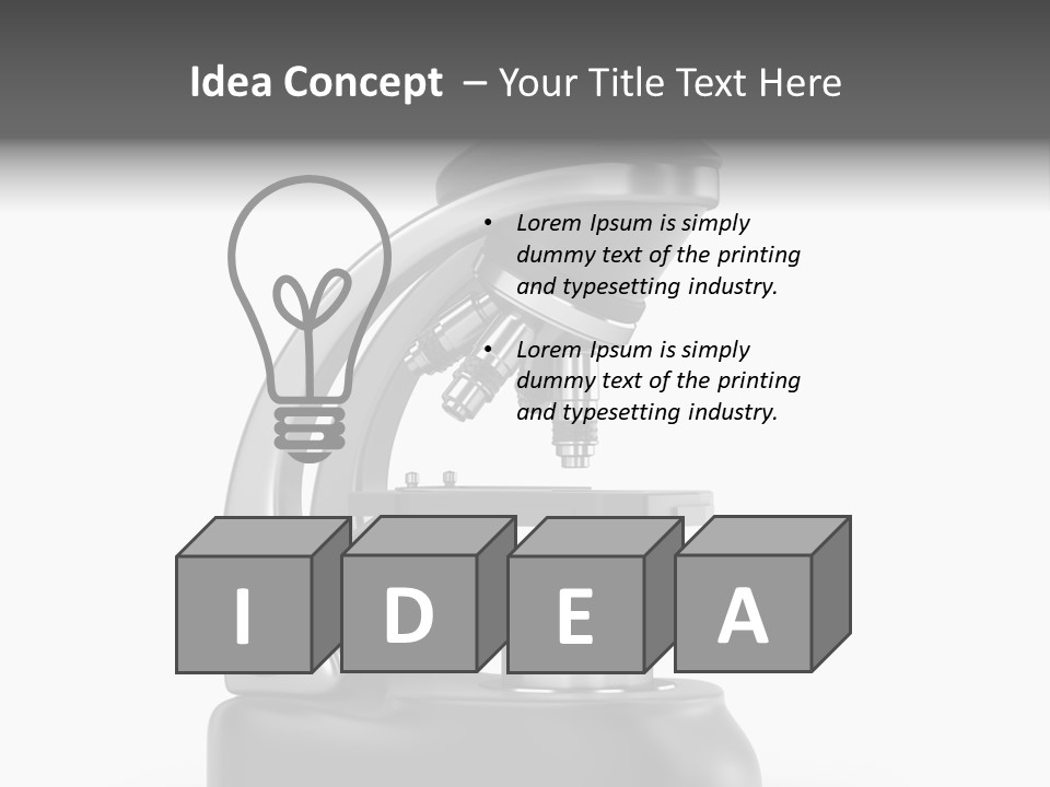 Optical Instrument Cell PowerPoint Template