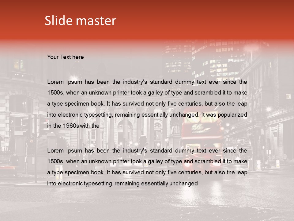 White Black Master PowerPoint Template