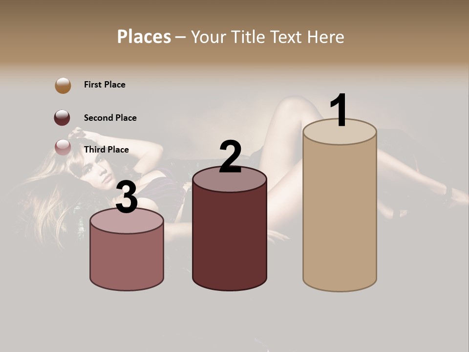 Pose Sensual Lovely PowerPoint Template