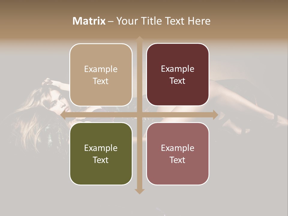 Pose Sensual Lovely PowerPoint Template