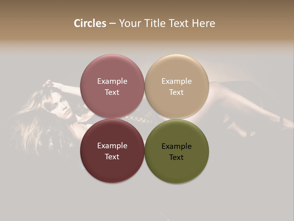 Pose Sensual Lovely PowerPoint Template