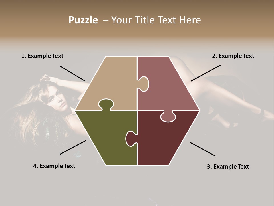 Pose Sensual Lovely PowerPoint Template