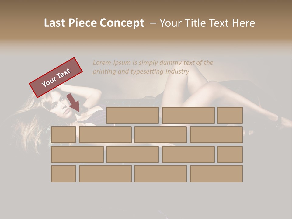 Pose Sensual Lovely PowerPoint Template