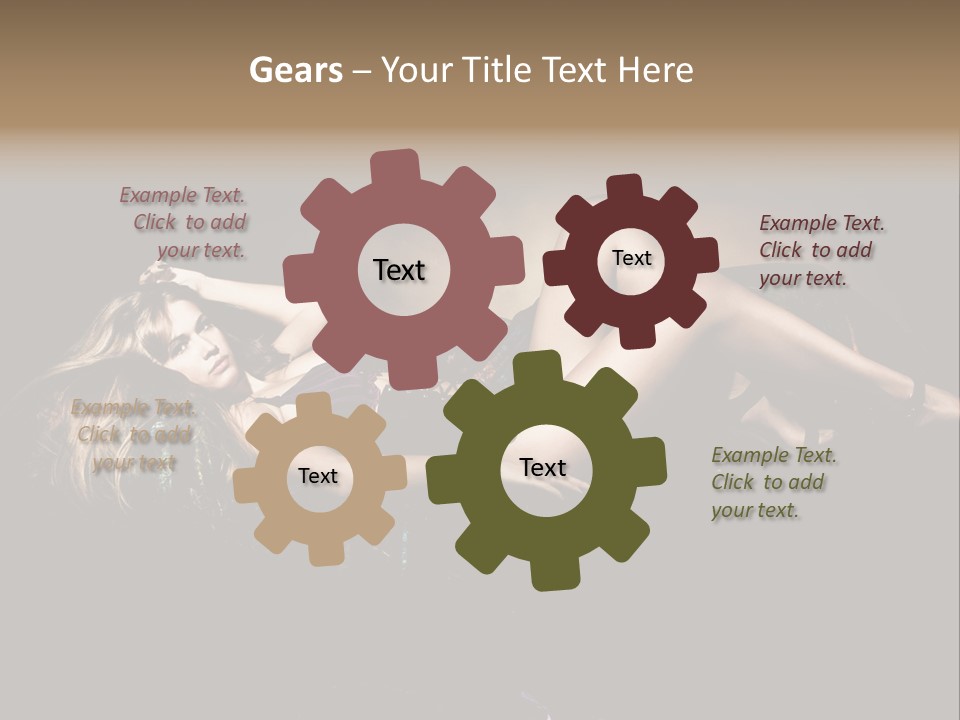 Pose Sensual Lovely PowerPoint Template