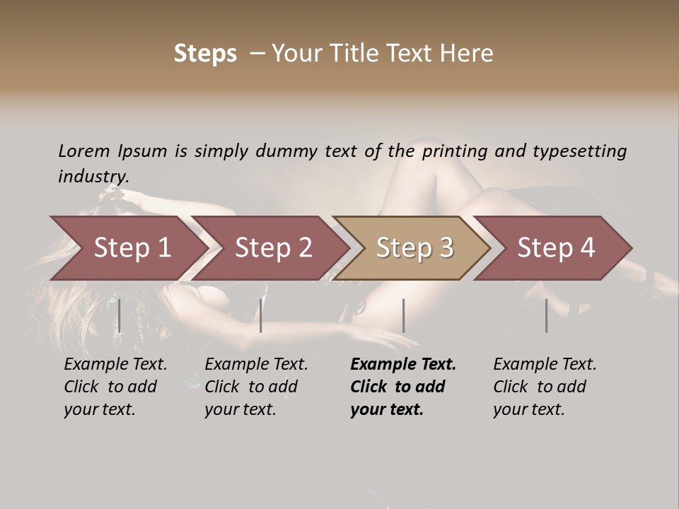 Pose Sensual Lovely PowerPoint Template