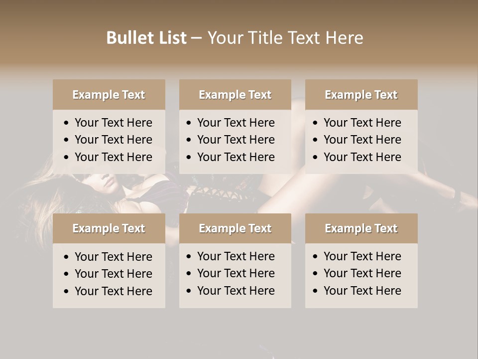 Pose Sensual Lovely PowerPoint Template