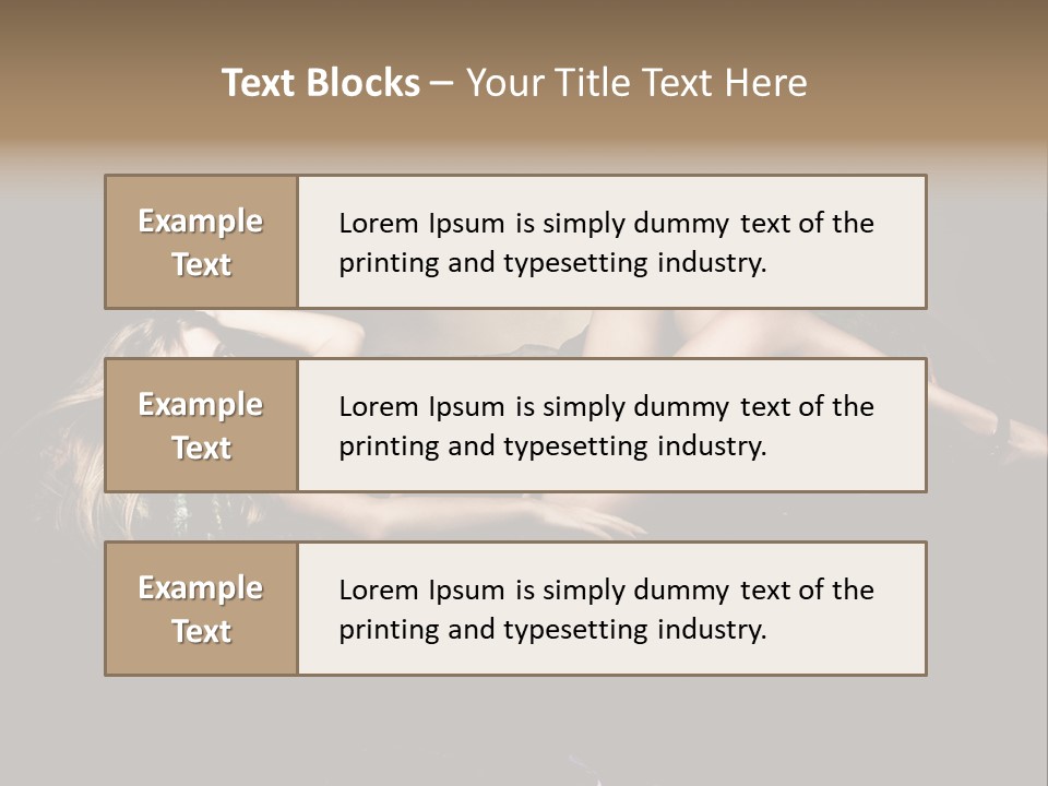 Pose Sensual Lovely PowerPoint Template