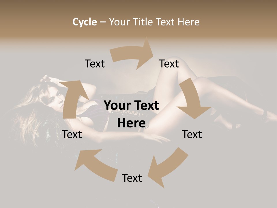 Pose Sensual Lovely PowerPoint Template