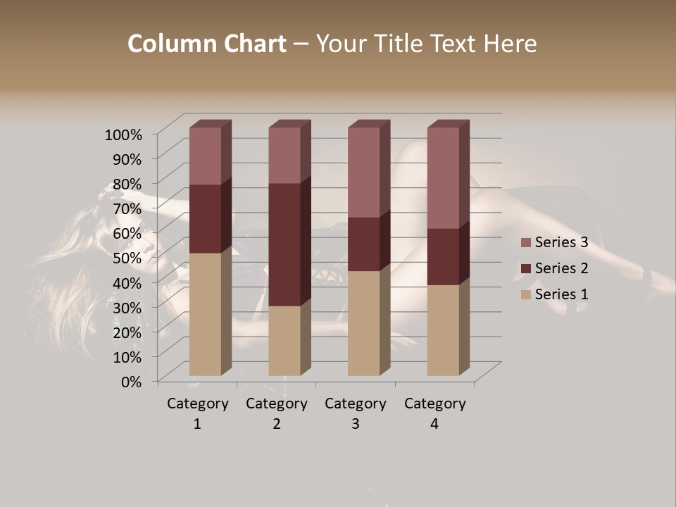 Pose Sensual Lovely PowerPoint Template