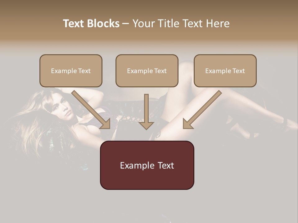 Pose Sensual Lovely PowerPoint Template