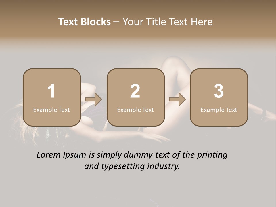 Pose Sensual Lovely PowerPoint Template