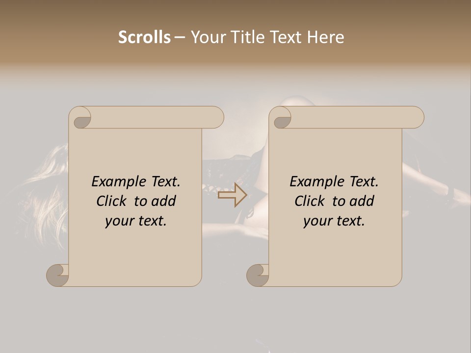 Pose Sensual Lovely PowerPoint Template
