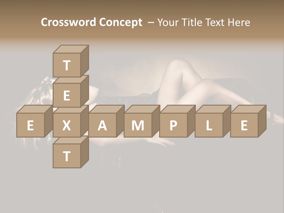 Pose Sensual Lovely PowerPoint Template