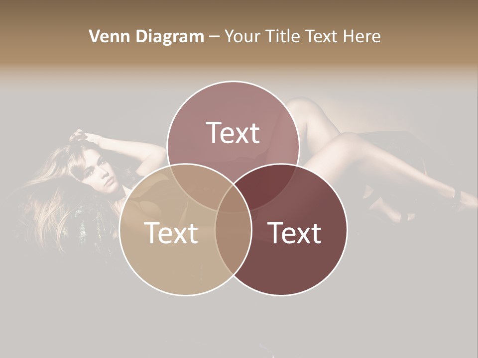Pose Sensual Lovely PowerPoint Template