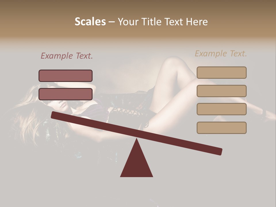 Pose Sensual Lovely PowerPoint Template
