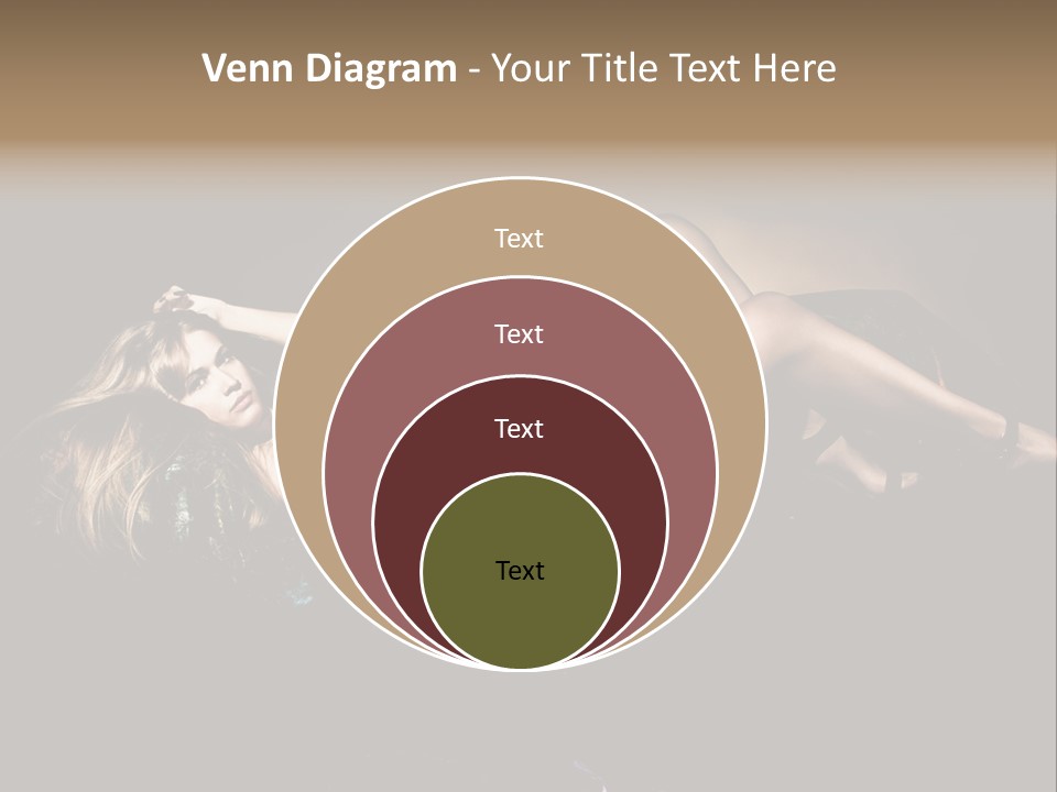 Pose Sensual Lovely PowerPoint Template