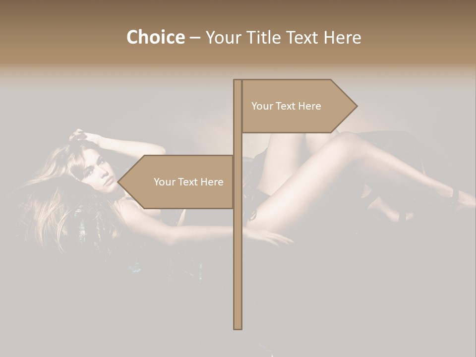 Pose Sensual Lovely PowerPoint Template
