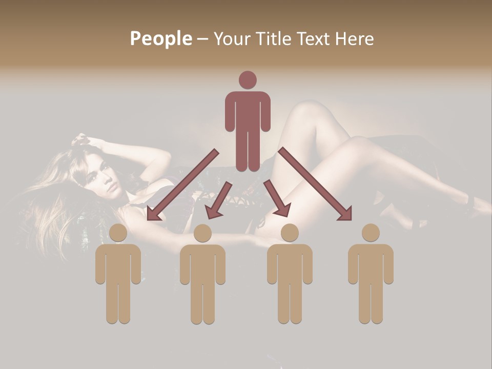 Pose Sensual Lovely PowerPoint Template