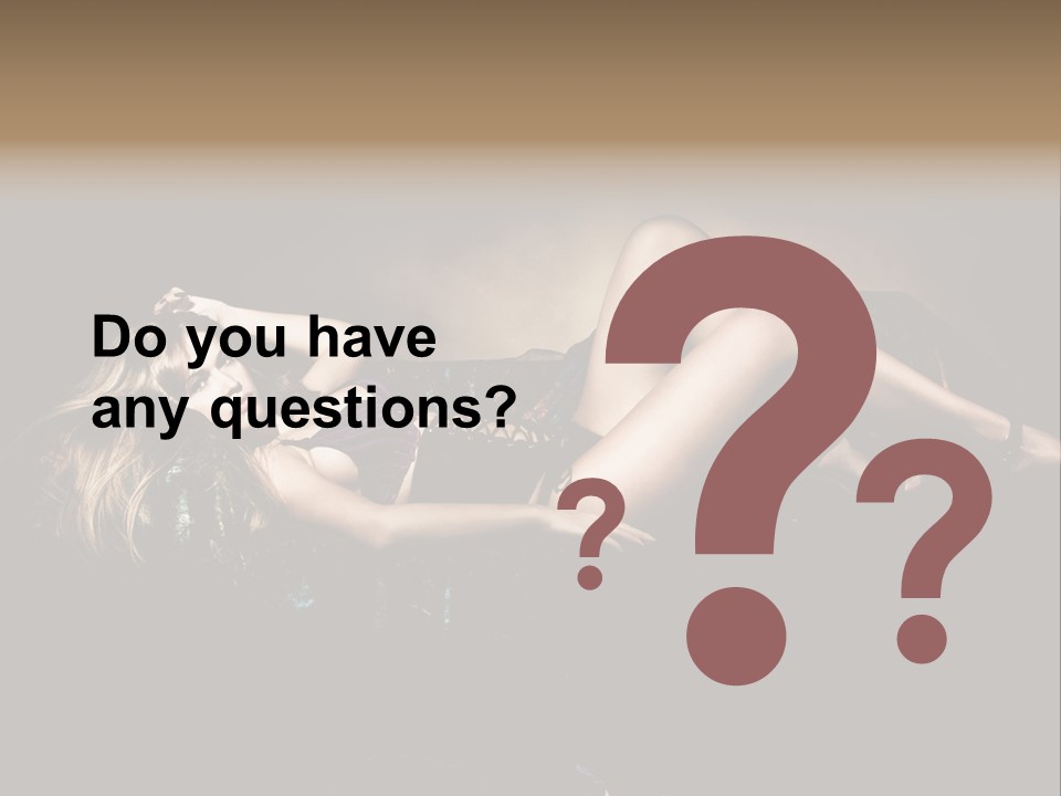 Pose Sensual Lovely PowerPoint Template