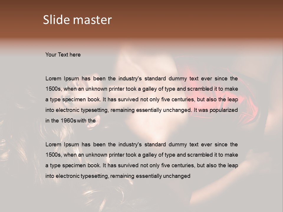 Sexual Beautiful Dark PowerPoint Template