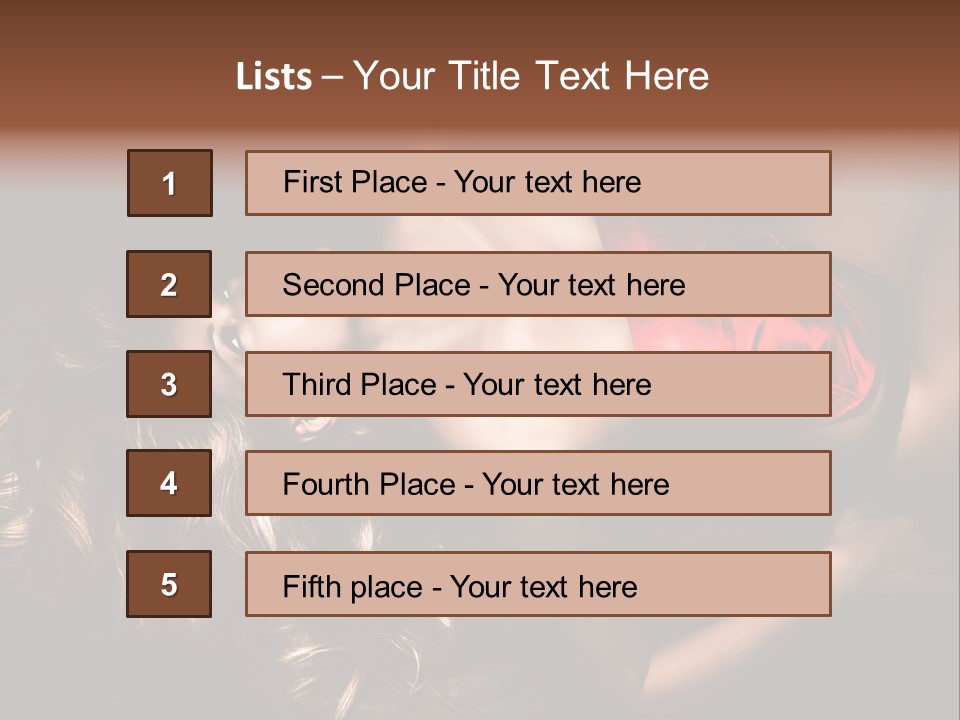 Sexual Beautiful Dark PowerPoint Template