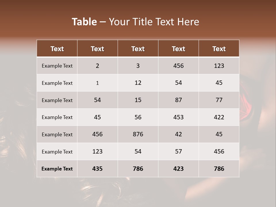 Sexual Beautiful Dark PowerPoint Template