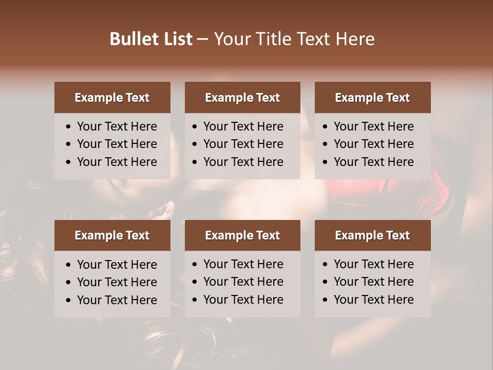 Sexual Beautiful Dark PowerPoint Template