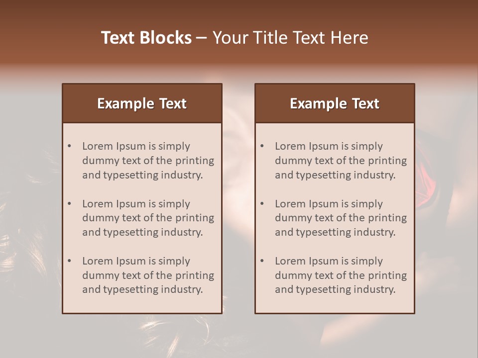 Sexual Beautiful Dark PowerPoint Template