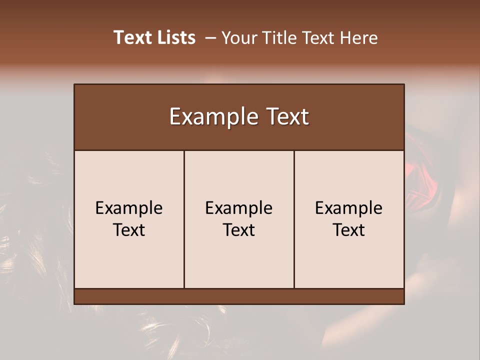 Sexual Beautiful Dark PowerPoint Template