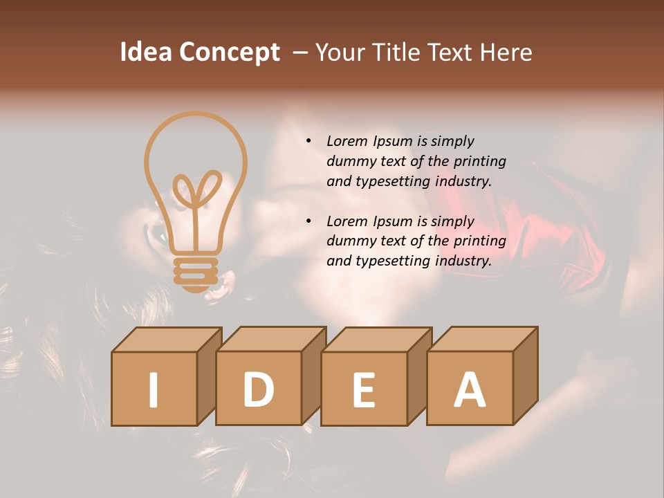 Sexual Beautiful Dark PowerPoint Template