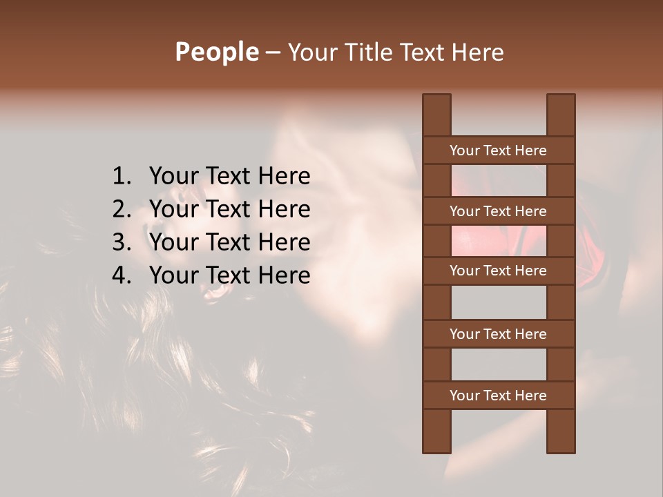 Sexual Beautiful Dark PowerPoint Template