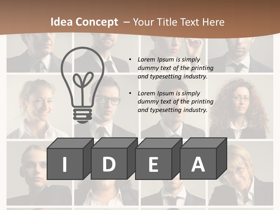 Man Team Work PowerPoint Template