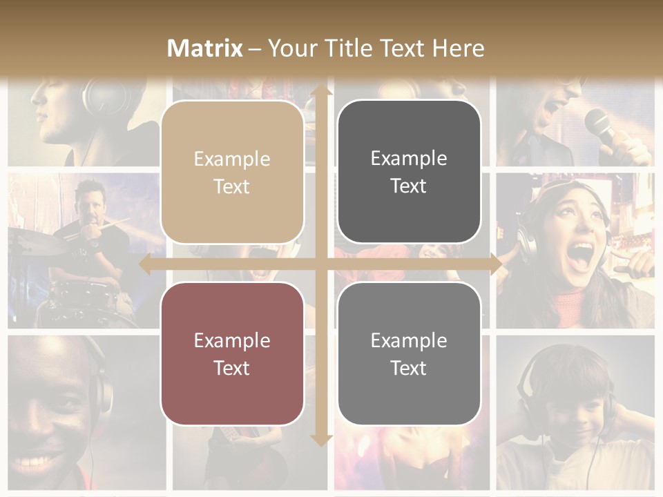 Rock Fashion Diversity PowerPoint Template