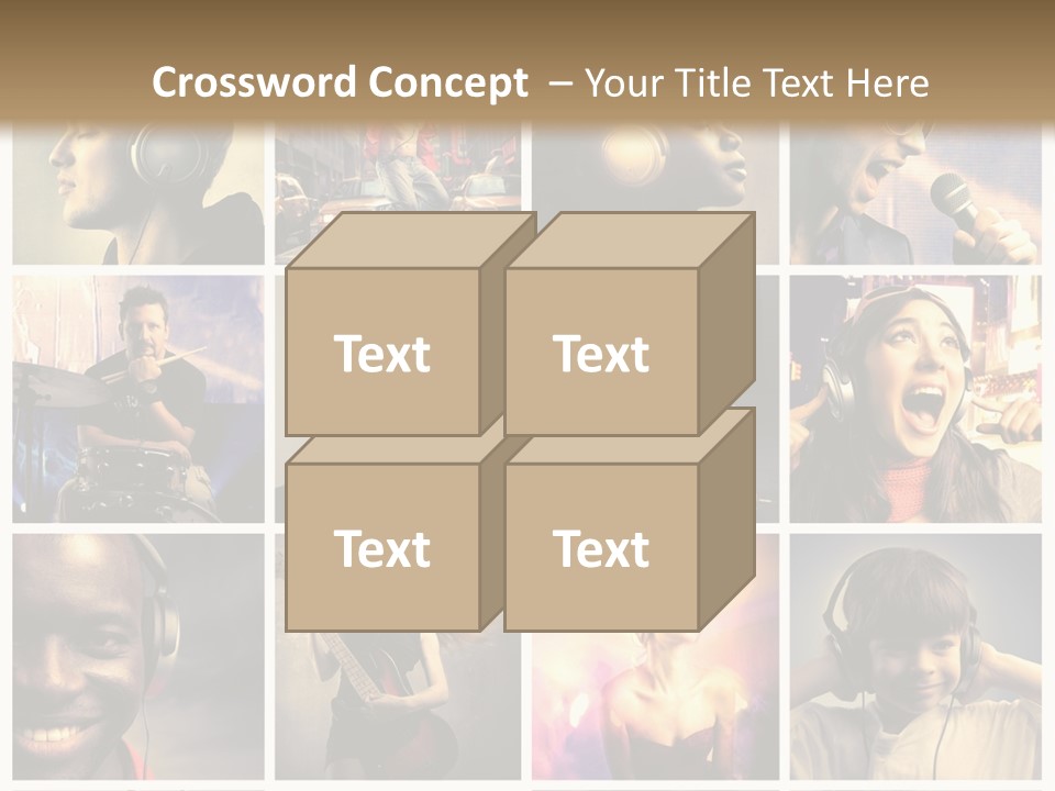 Rock Fashion Diversity PowerPoint Template