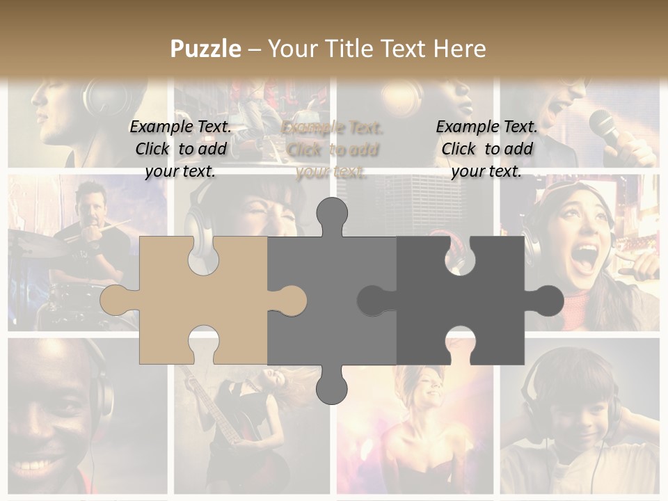 Rock Fashion Diversity PowerPoint Template