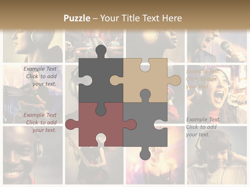 Rock Fashion Diversity PowerPoint Template