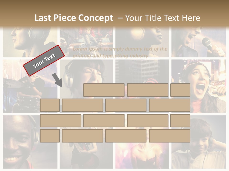 Rock Fashion Diversity PowerPoint Template
