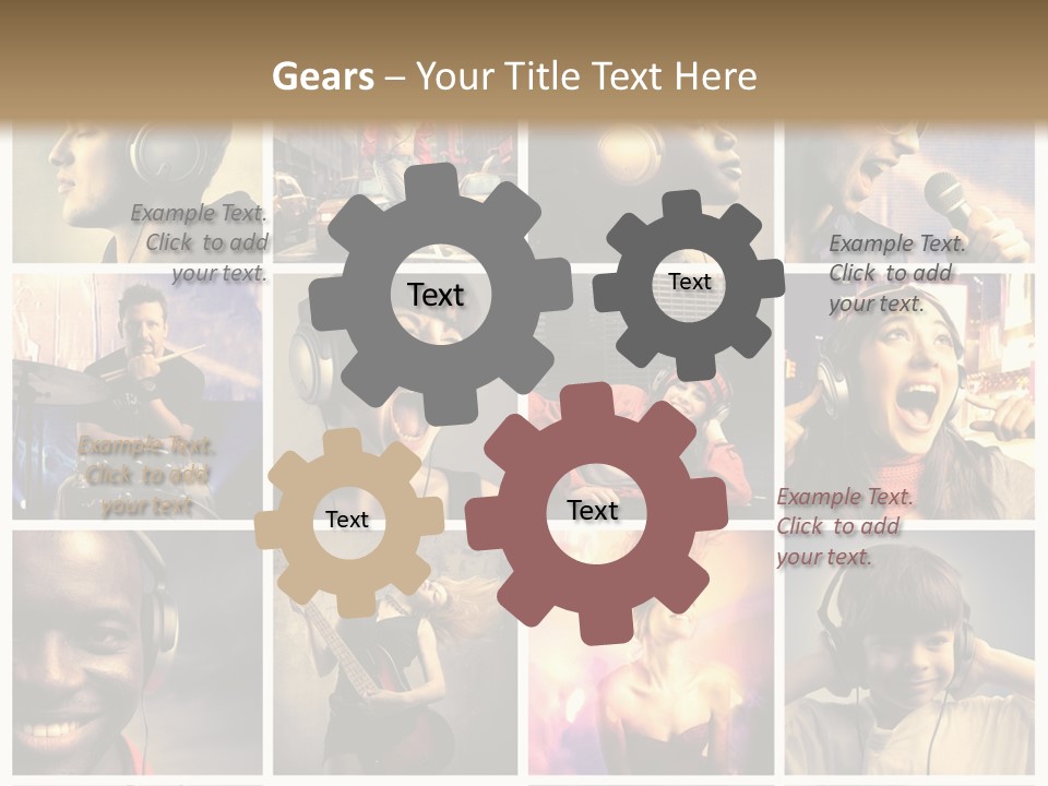 Rock Fashion Diversity PowerPoint Template