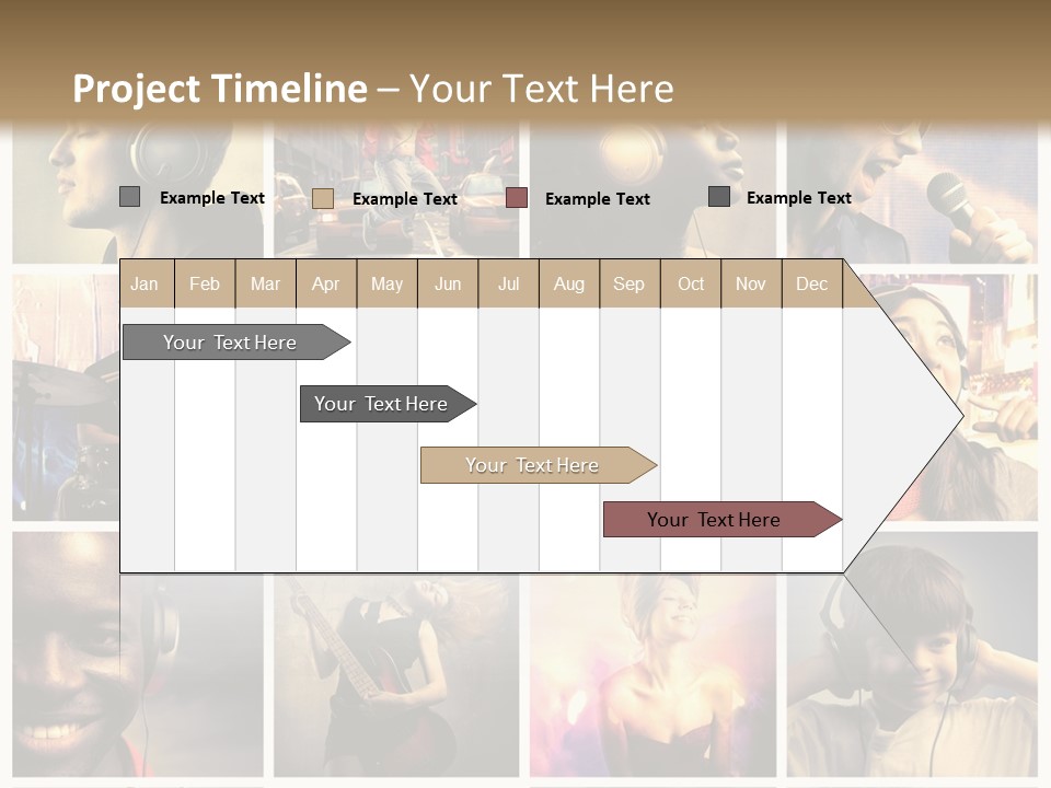 Rock Fashion Diversity PowerPoint Template